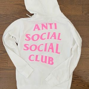 Anti Social Social Club Pink Glitter Hoodie